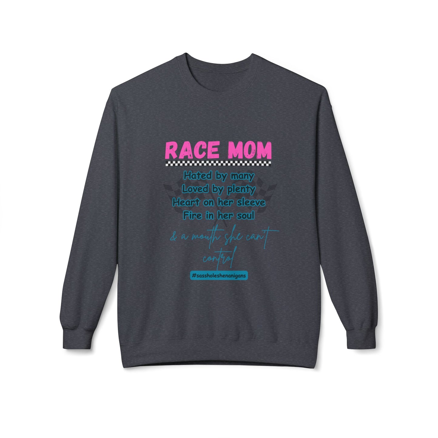 Race Mom Softstyle Fleece Sweatshirt