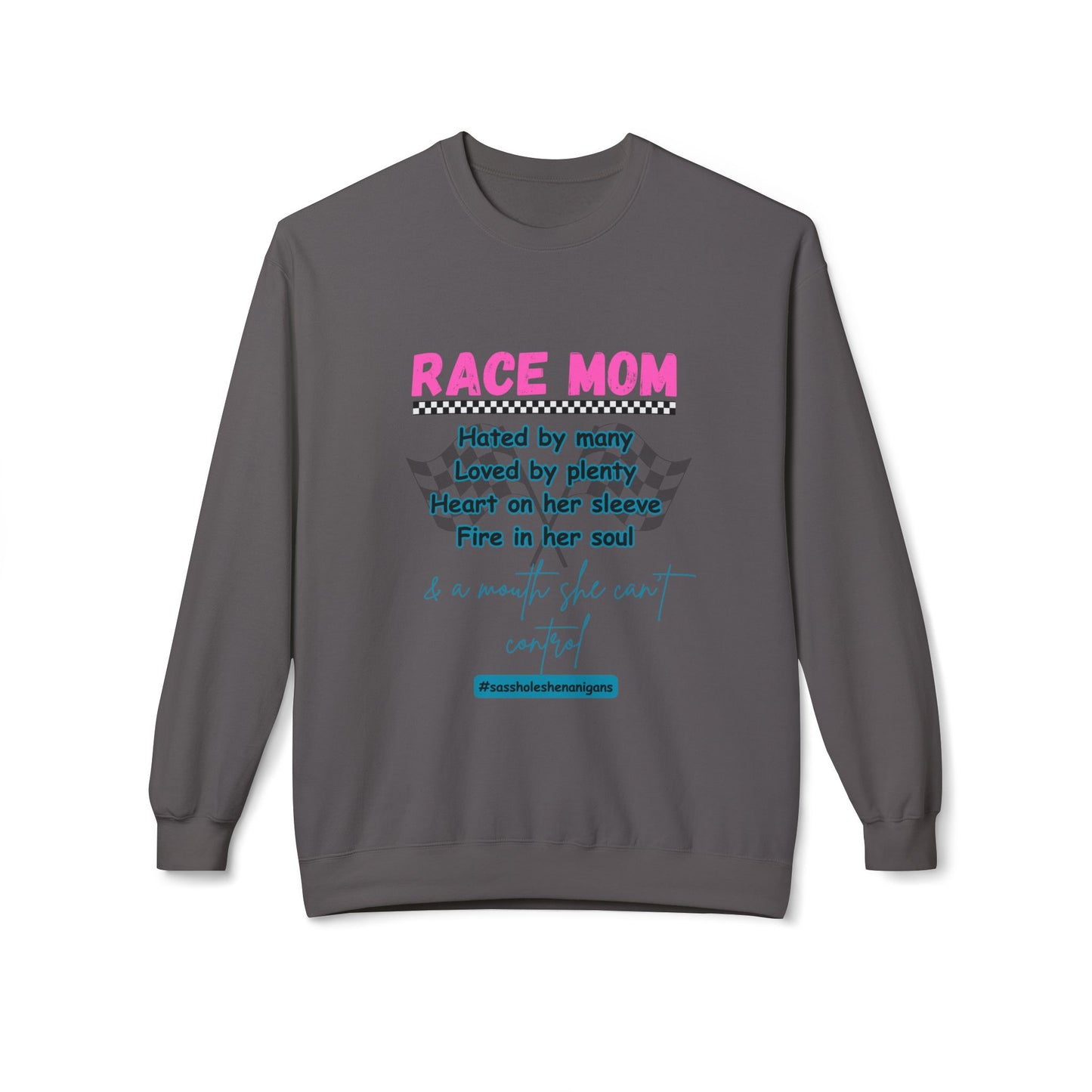 Race Mom Softstyle Fleece Sweatshirt