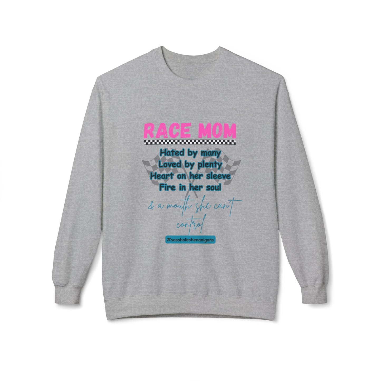 Race Mom Softstyle Fleece Sweatshirt