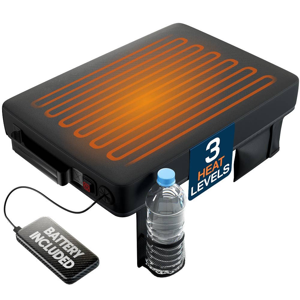 Heated Stadium Cushion with Pockets