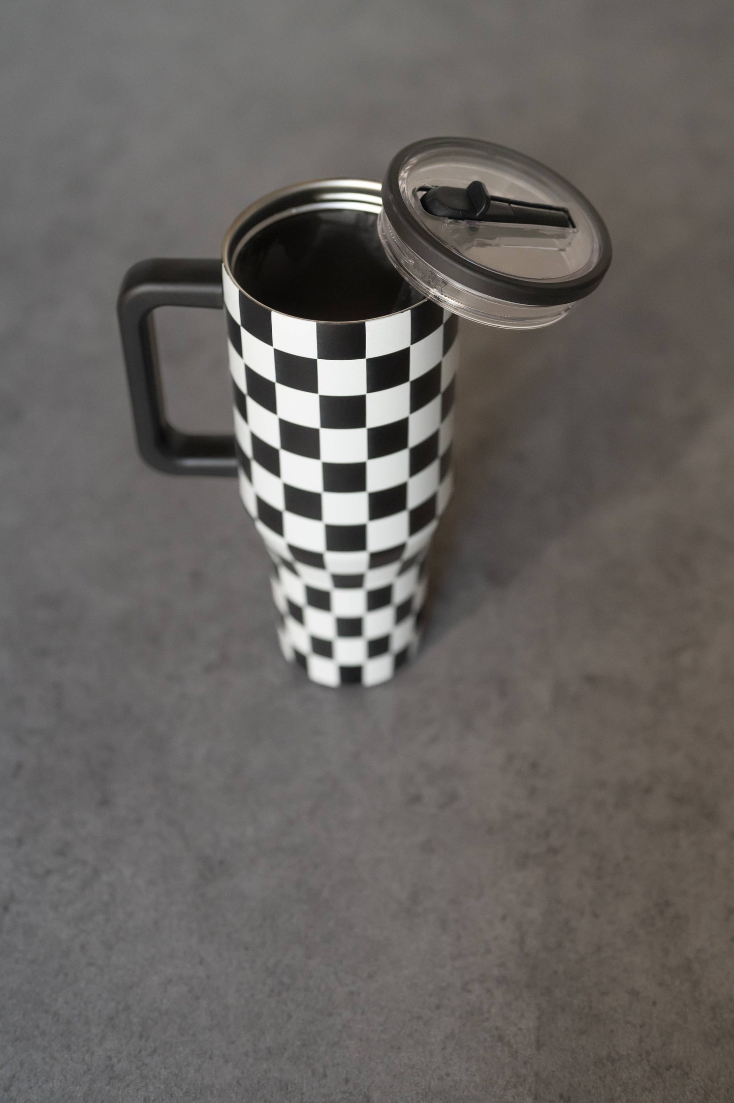 Black Checker 40 Oz Tumbler