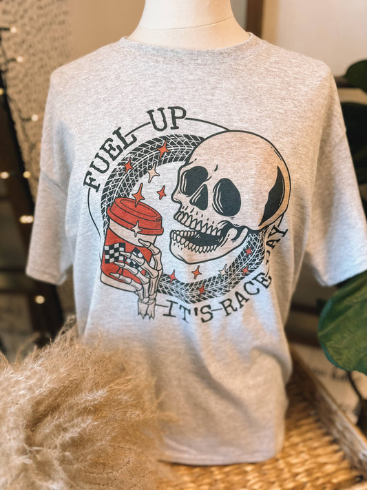 Fuel Up It's Race Day Graphic Tshirt