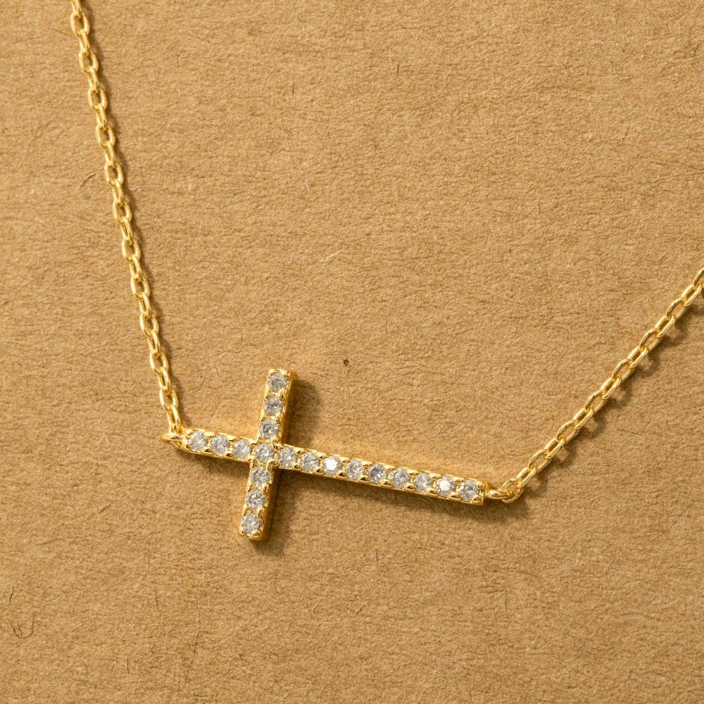 Cross Jewel Pendant Necklace