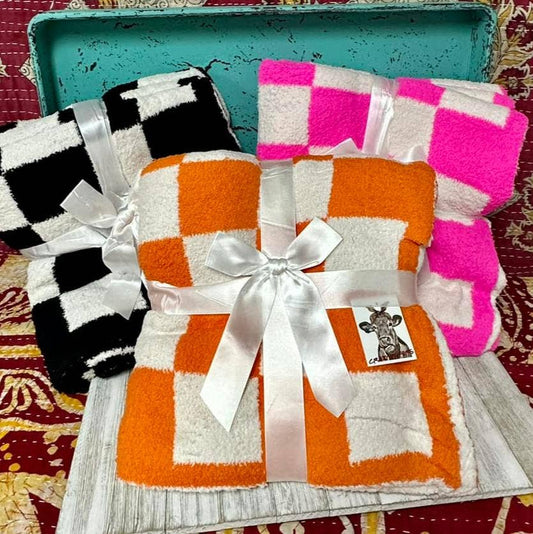 Checkered Print Blankets