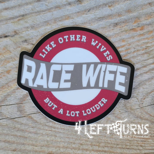 Race Wife Sticker