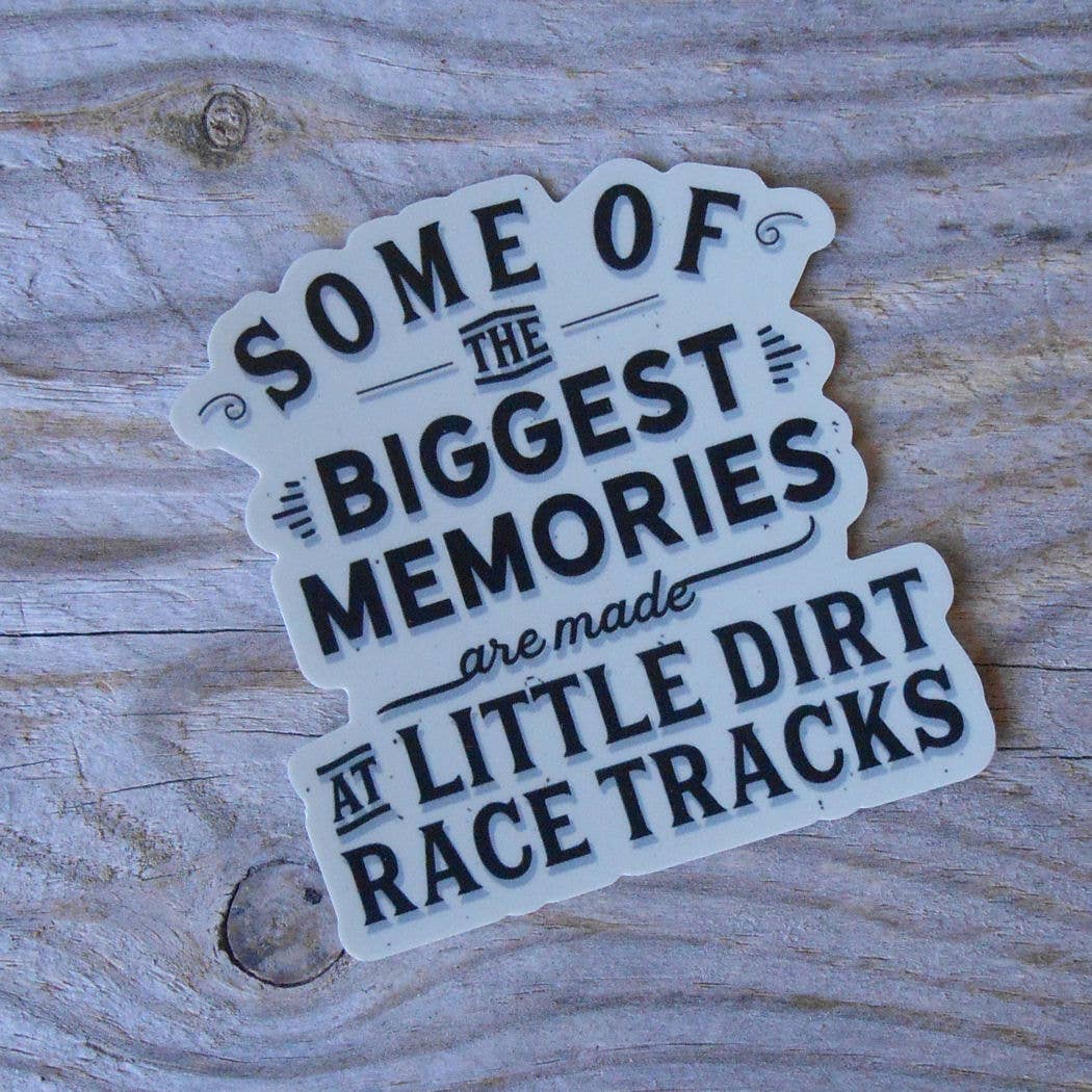 Little Dirt Tracks Racing Sticker