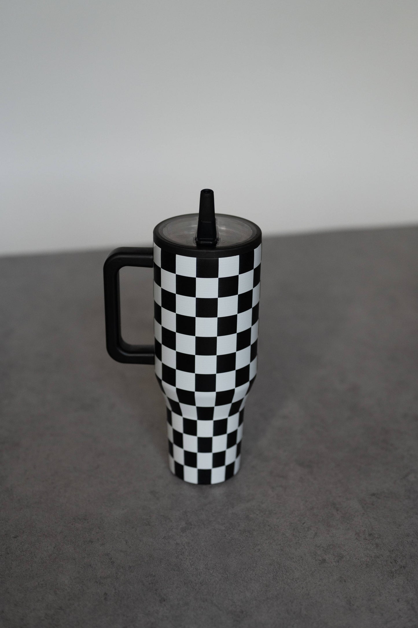 Black Checker 40 Oz Tumbler